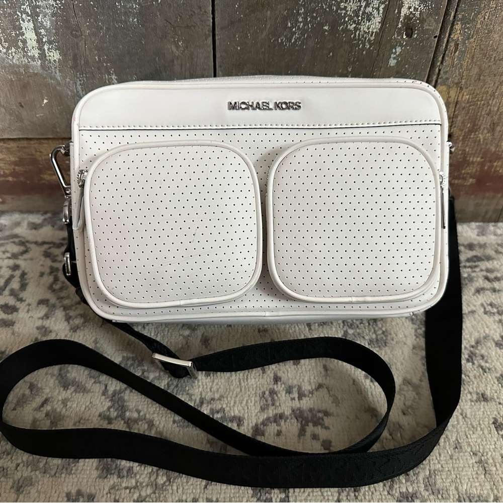 MICHAEL KORS 
Hanover Perforated Crossbody Bag - Picture 3 of 10
